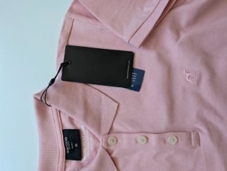 Polo Saccor Rosa Slim Fit Tamanho M