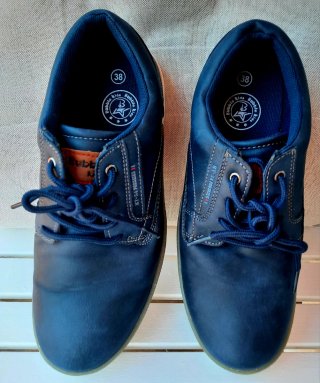 Zapatos de cordones azul marino Talla 38