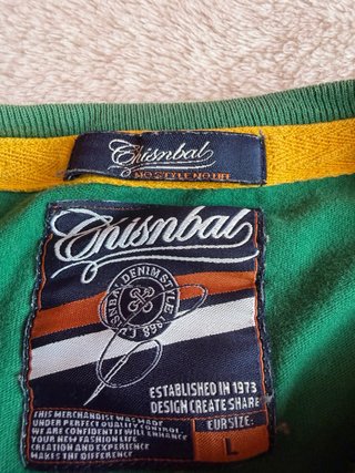 Camiseta College Varsity Gronao Verde Y2K