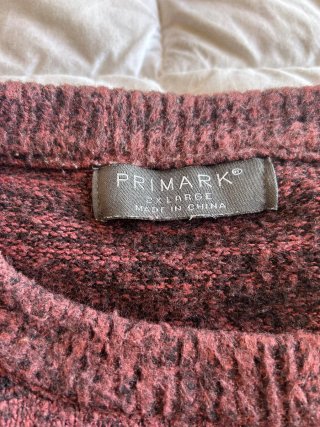 2 Jerséis Primark Talla XXL Gris y Rojo