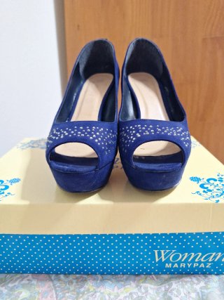 Zapatos de tacón Marypaz azules
