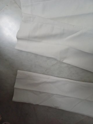LOTE 2 Pantalones Pirata Vestir Zara Blanco