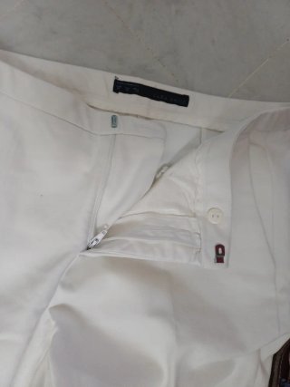 LOTE 2 Pantalones Pirata Vestir Zara Blanco