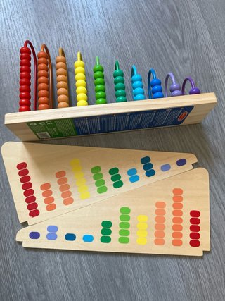 Ábaco de madera infantil educativo