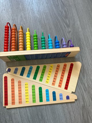 Ábaco de madera infantil educativo