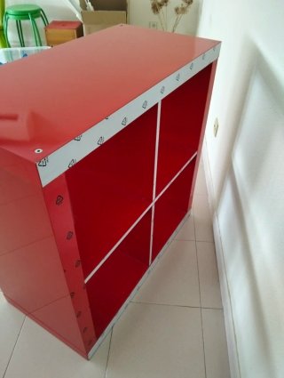 Estantería Kallax Rojo Brillante