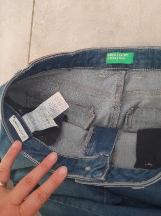 Jeans Benetton donna blu