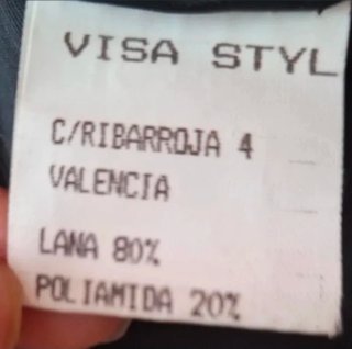 Abrigo negro talla 44
