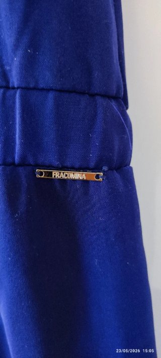 Tuta intera donna blu con zip