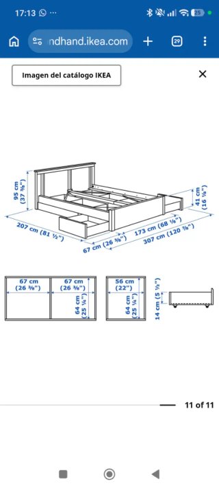 Cama matrimonio + colchón