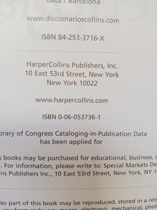 Collins Diccionario Inglés