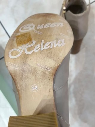 Scarpe donna con tacco e fibbia
