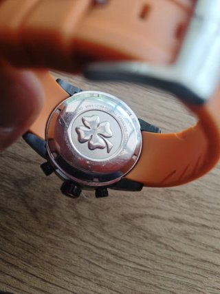 Reloj Mulco Fondo Wh Negro Naranja