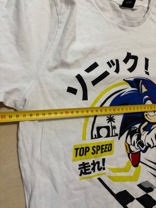 T-Shirt Sonic Uomo Taglia L Cotone
