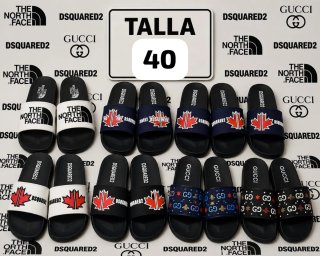 Chanclas Dsquared2, Gucci, The North Face Talla 40