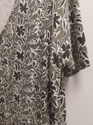 Vestido midi estampado floral