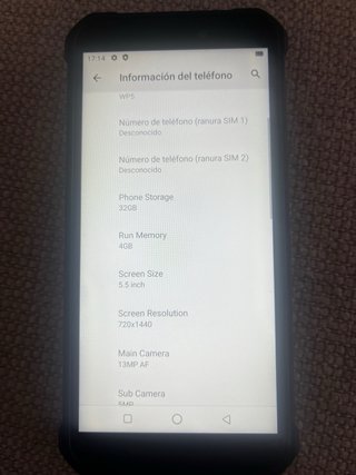 Oukitel WP5 Smartphone Negro