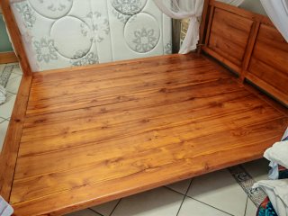 Exclusiva Cama Balinesa de teca maciza  y dosel