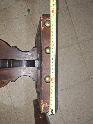 Lote 2 Taburetes Rusticos  Madera Cuero
