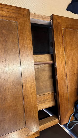 Mesa de comedor extensible de madera