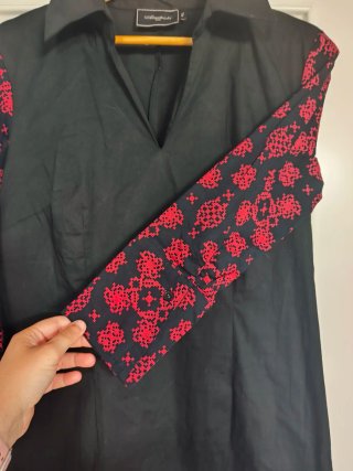 Vestido negro elástico Almatrichi talla 46
