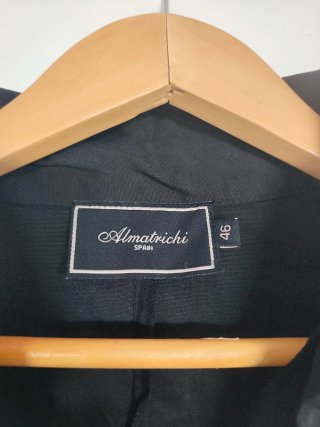 Vestido negro elástico Almatrichi talla 46