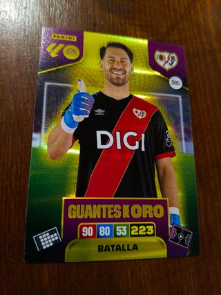Cromo Panini Adrenalyn Liga GUANTES DE ORO 385