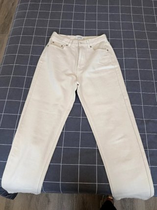 Pantalón vaquero beige mujer T.36 Pull&Bear