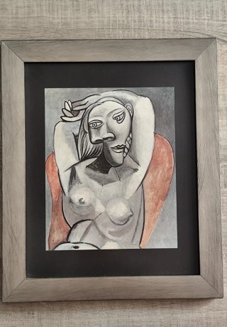 Cuadro Picasso mujer desnuda