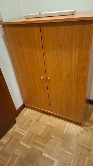 Mueble Zapatero Entrada Marrón y Blanco