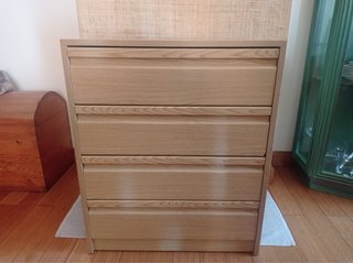 Cajonera de madera para armario