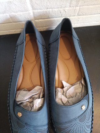 Mocasines azules mujer