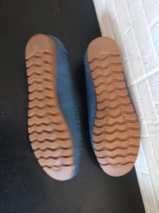 Mocasines azules mujer