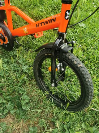 Bicicleta B'TWIN 16 Infantil Naranja