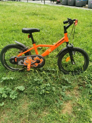 Bicicleta B'TWIN 16 Infantil Naranja