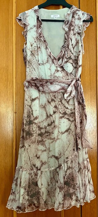 Vestido midi de gasa