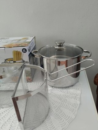 Pentola Rosenthal Acciaio 6L con cestello