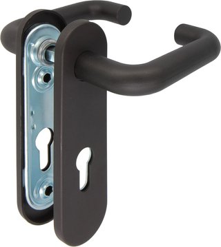 Manilla para puerta con herraje acero