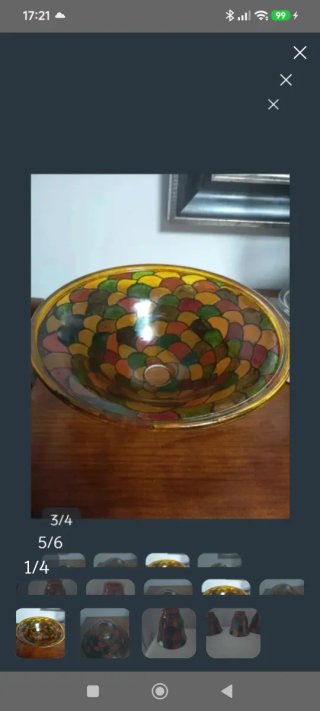 Tulipas de cristal multicolor (4 unidades)