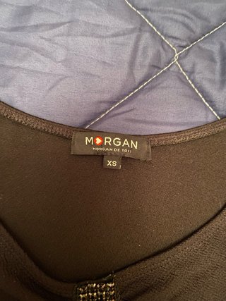 Camiseta Morgan Negra Talla XS