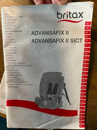 Silla coche niño Britax Römer 1-3