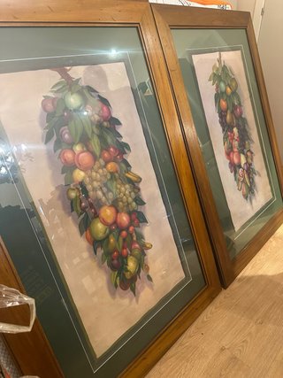 2 Cuadros Frutas Siglo XX.