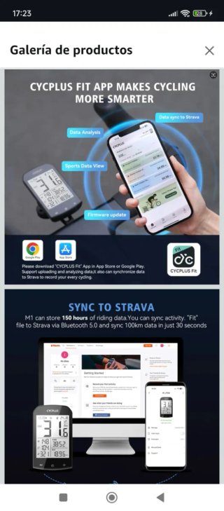 Ciclocomputador CYCPLUS con funda y soporte