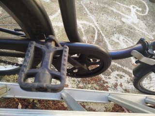 Bicicletta pieghevole nera perfetta