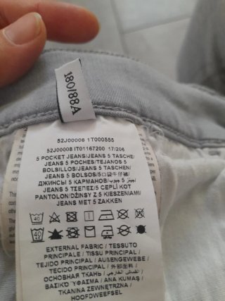 Trusardi Jeans Uomo Grigio Slim Fit