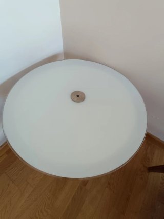 Lámpara colgante tela marrón