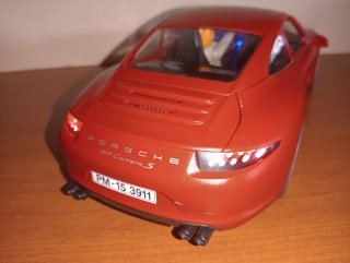 Playmobil-Porsche 911 rojo coche luces 3911.