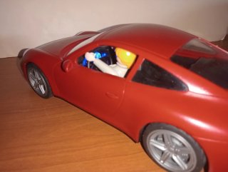 Playmobil-Porsche 911 rojo coche luces 3911.