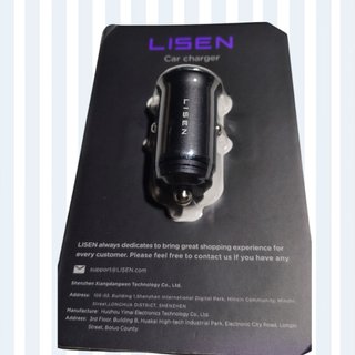 Cargador mechero coche LISEN USB