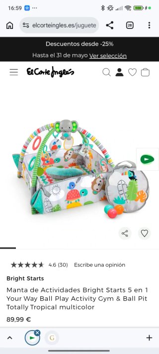 Gimnasio para bebé Bright Starts